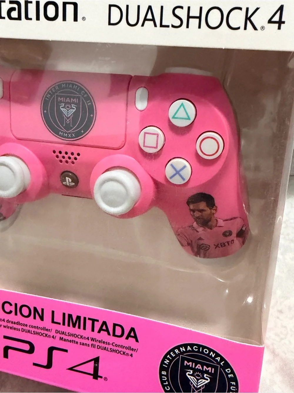 Sony DualShock 4 Wireless Controller - Pink Miami Messi 10 Edition